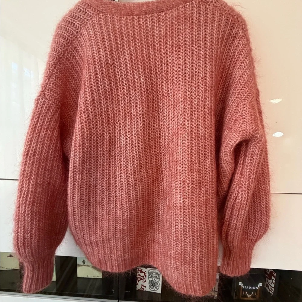 Sézane Basile Cardigan in light pink - Picture 3 of 8